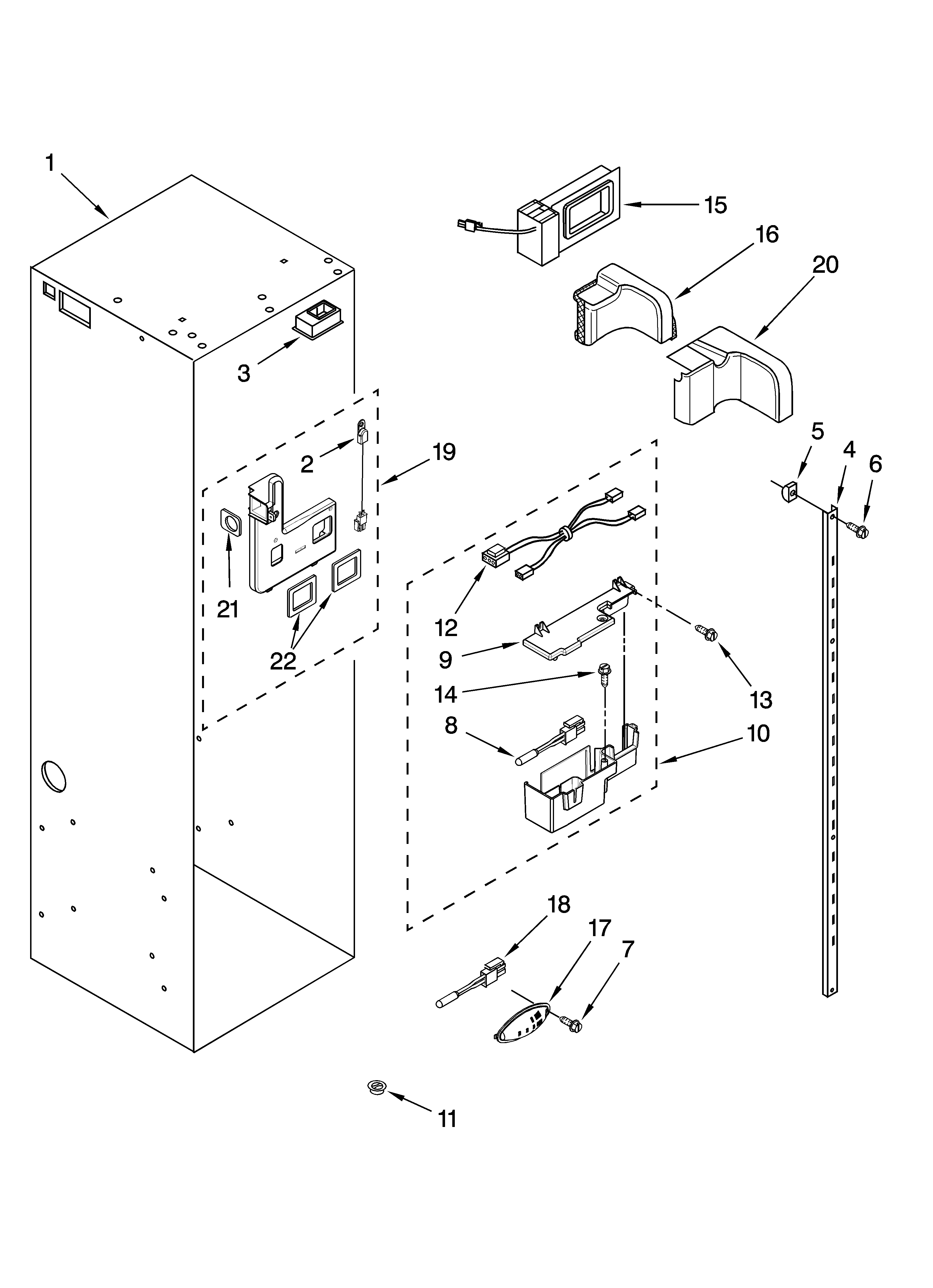 Refrigerator liner parts