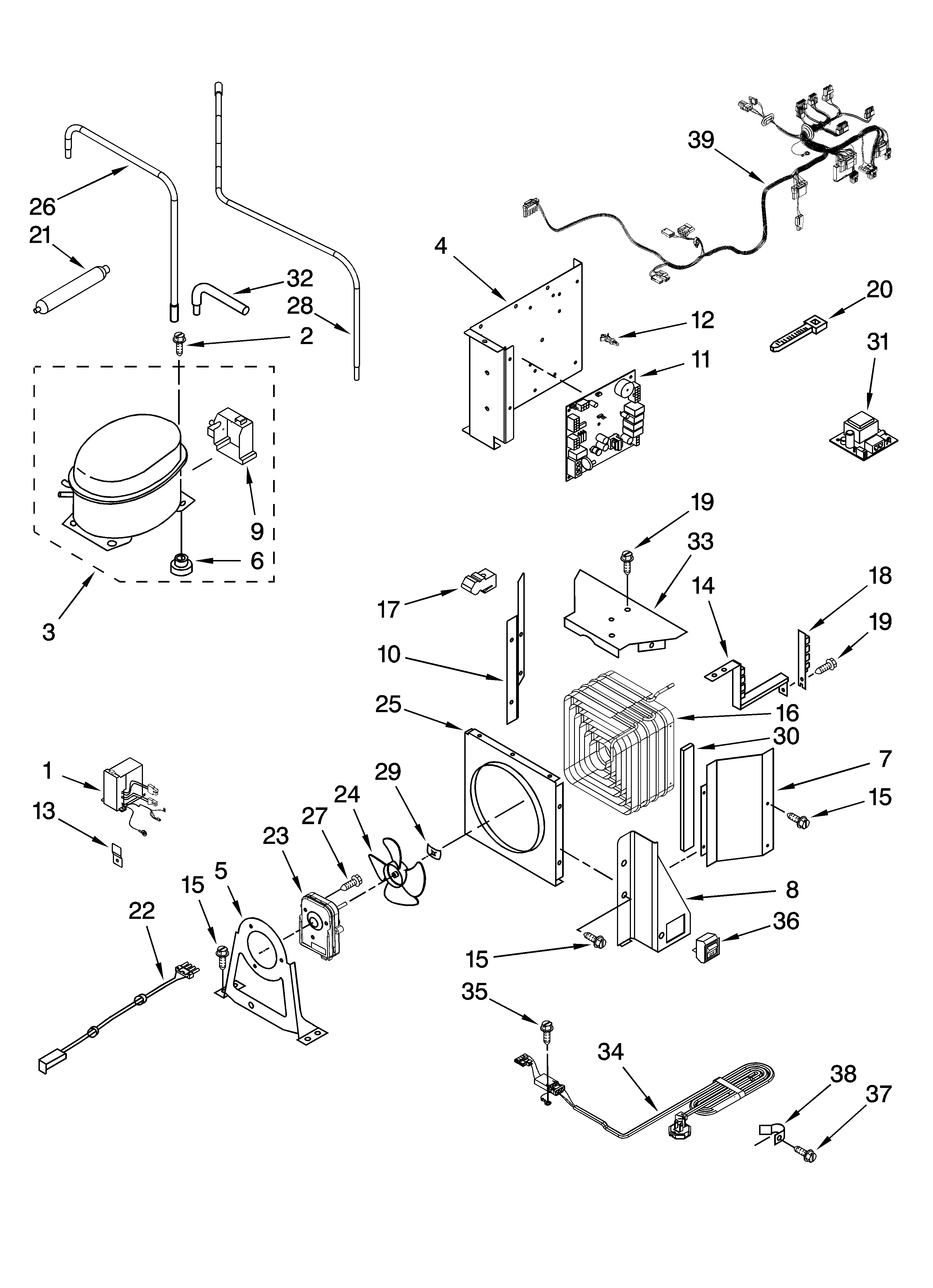 Upper unit parts