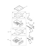 Refrigerator shelf parts