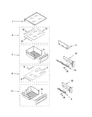 Refrigerator shelf parts