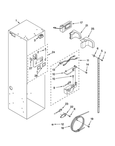 Refrigerator liner parts