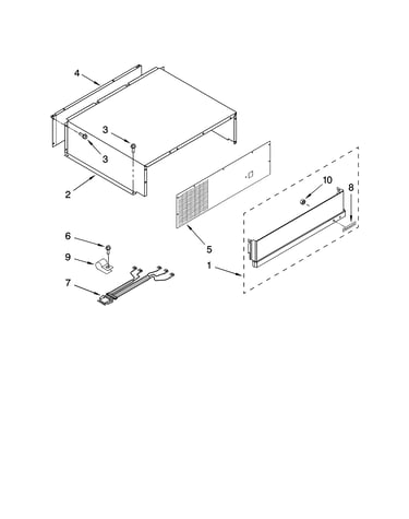 Top grille and unit cover parts