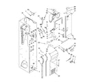 KitchenAid KSSS48QTB00 freezer liner and air flow parts diagram