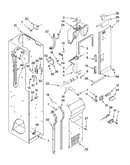 Freezer liner and air flow parts