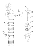 Motor and ice container parts