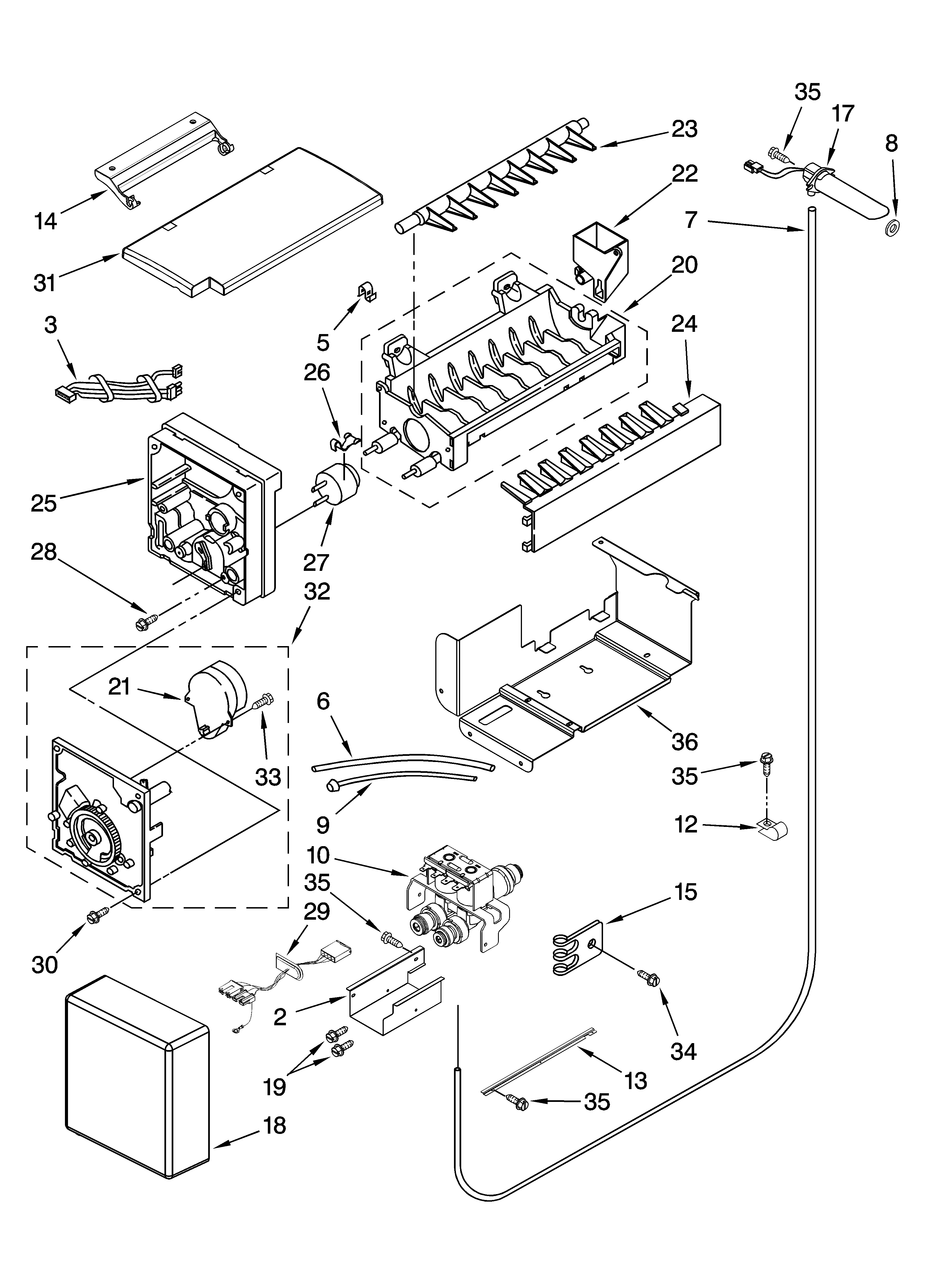 Icemaker parts