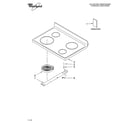 Whirlpool RF212PXSQ3 cooktop parts diagram