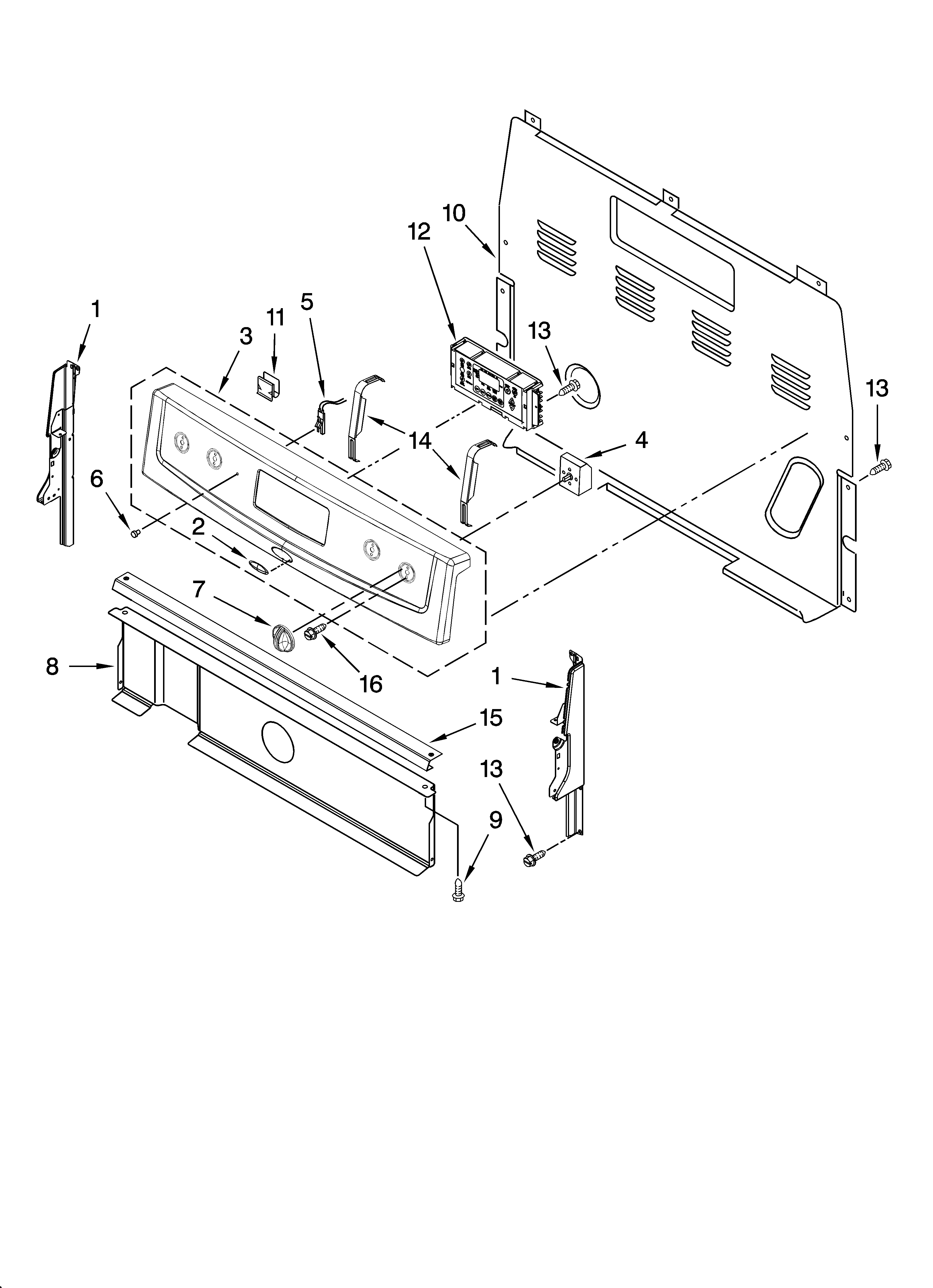 Control panel parts