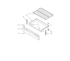 Whirlpool RF212PXSQ3 drawer & broiler parts diagram