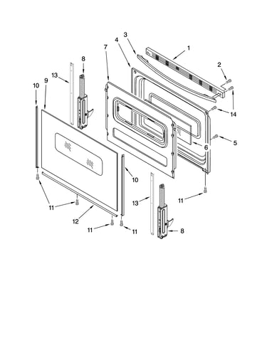 Door parts, optional parts (not included)