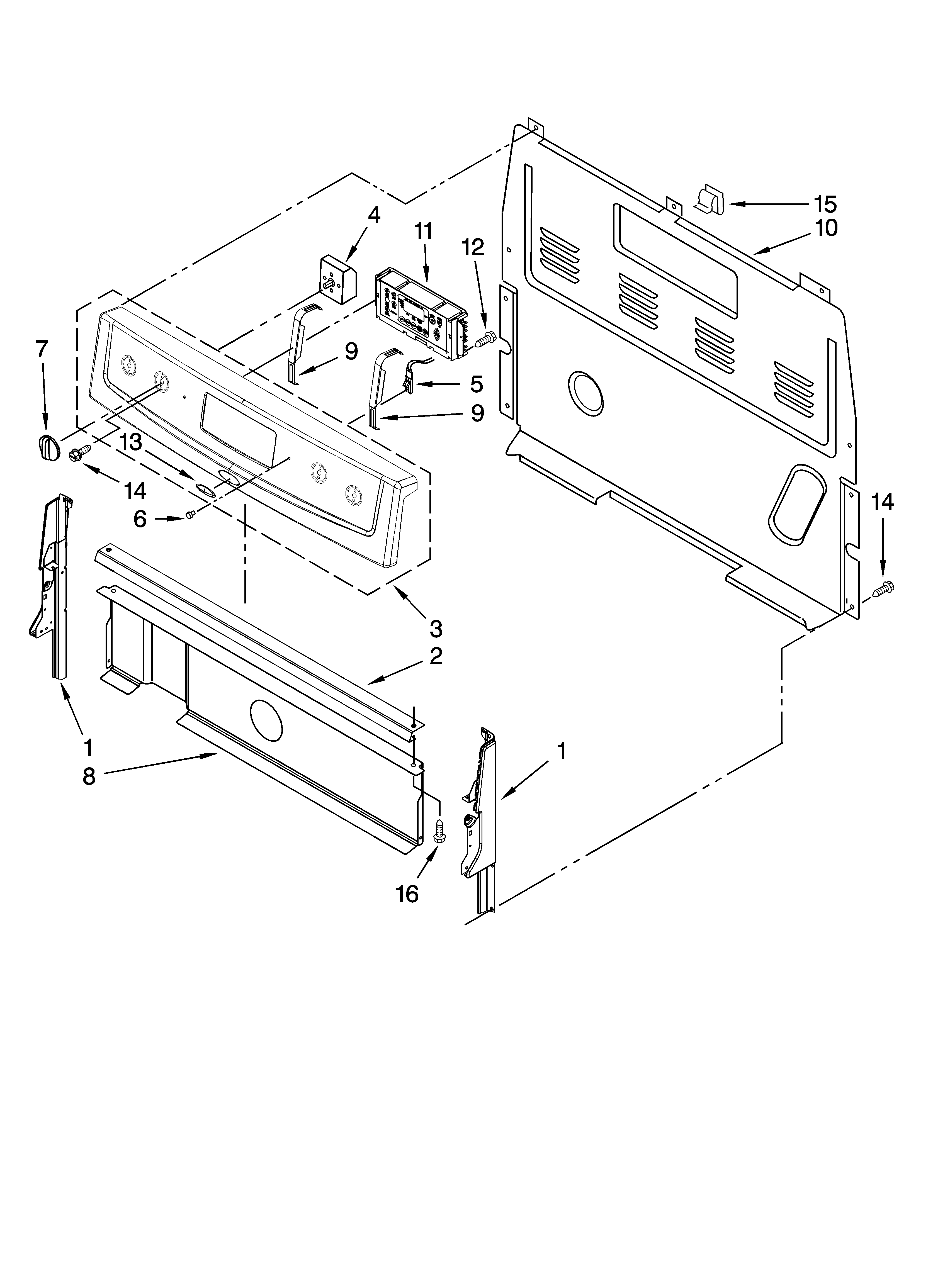 Control panel parts