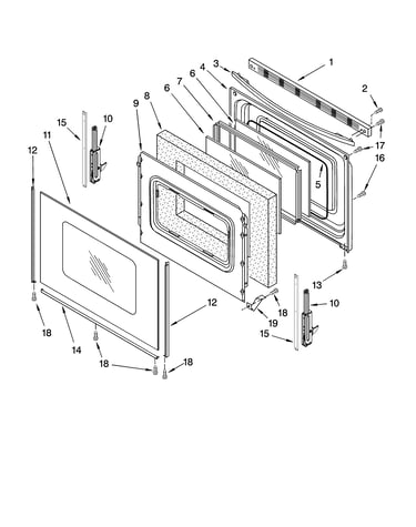 Door parts, optional parts (not included)