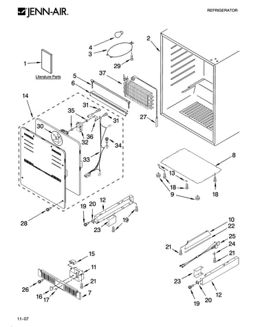 Cabinet parts