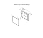 Maytag MBL2255KES12 freezer door parts diagram