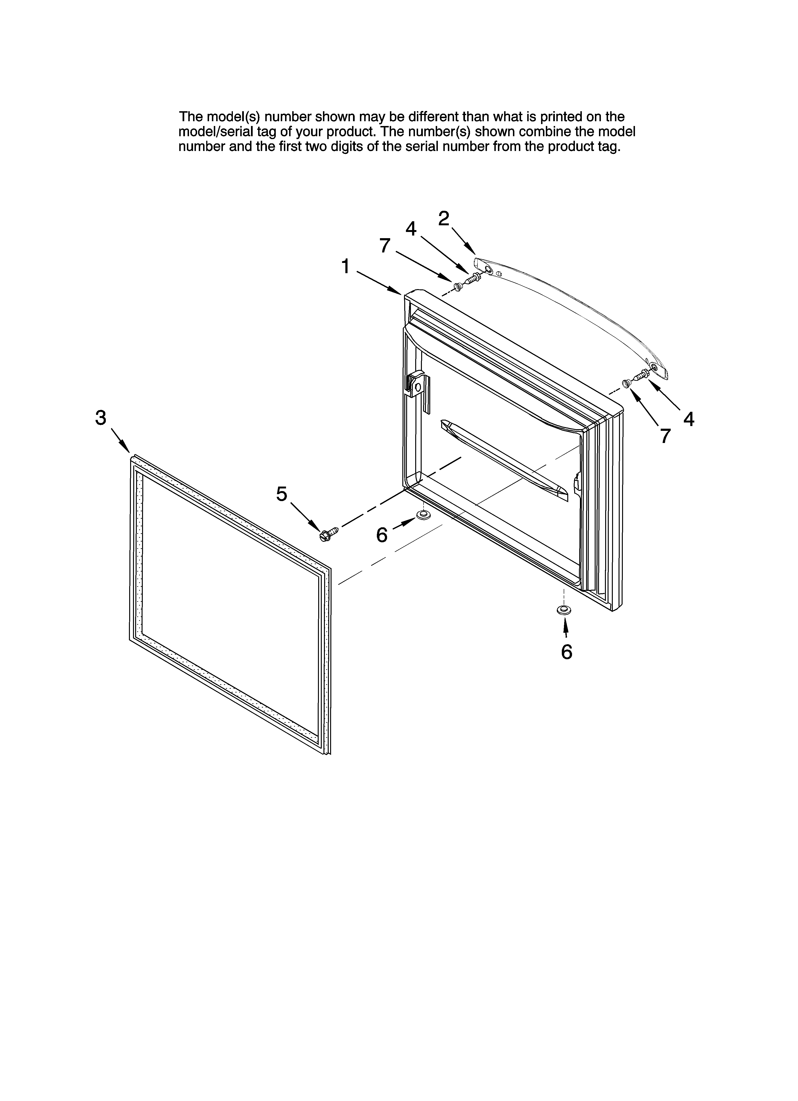 Freezer door parts