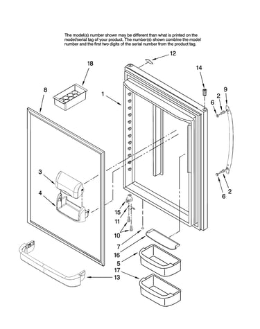 Refrigerator door parts