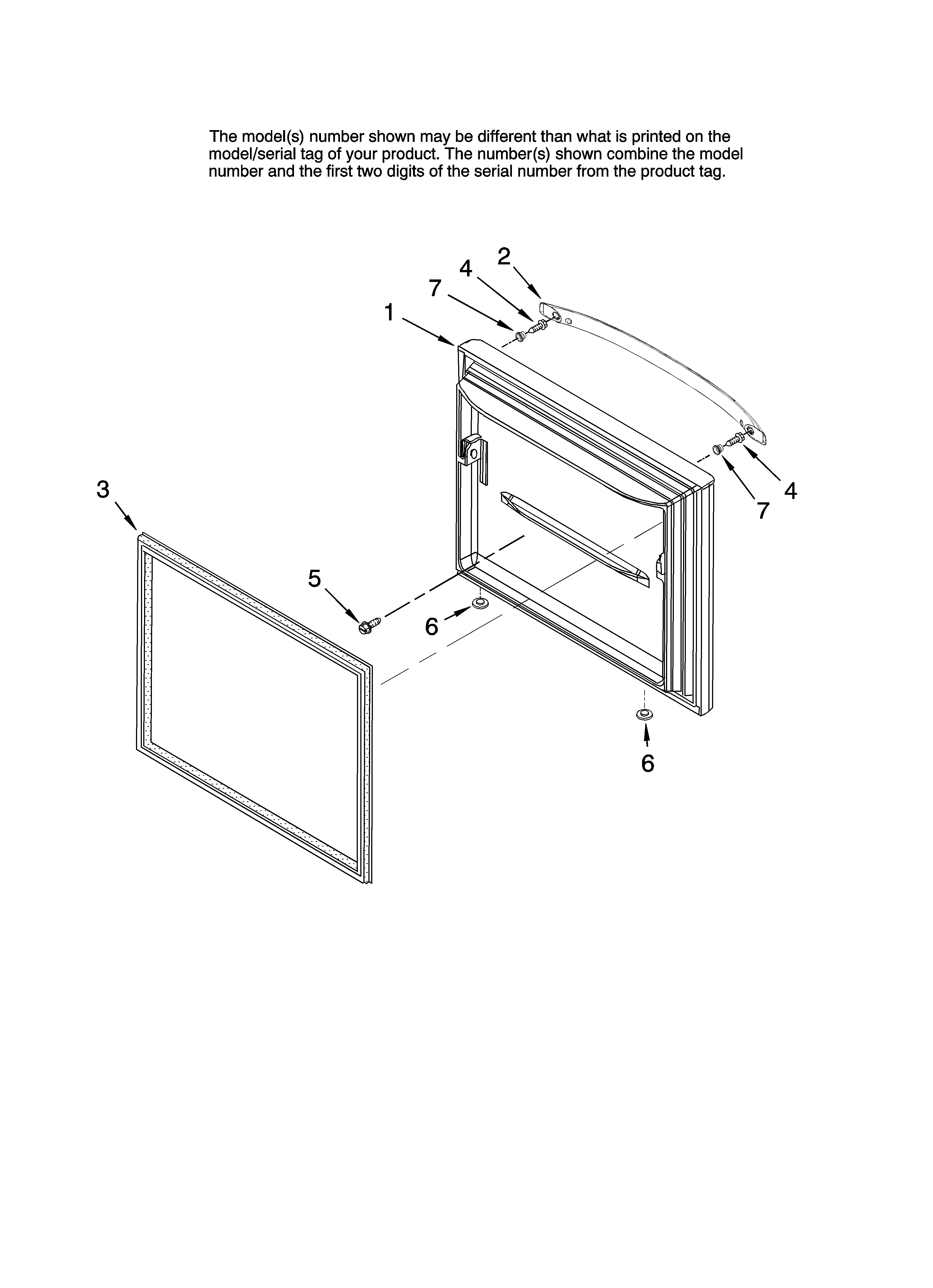 Freezer door parts