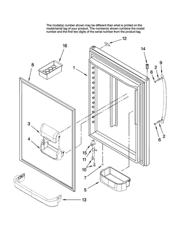 Refrigerator door parts