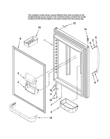 Refrigerator door parts
