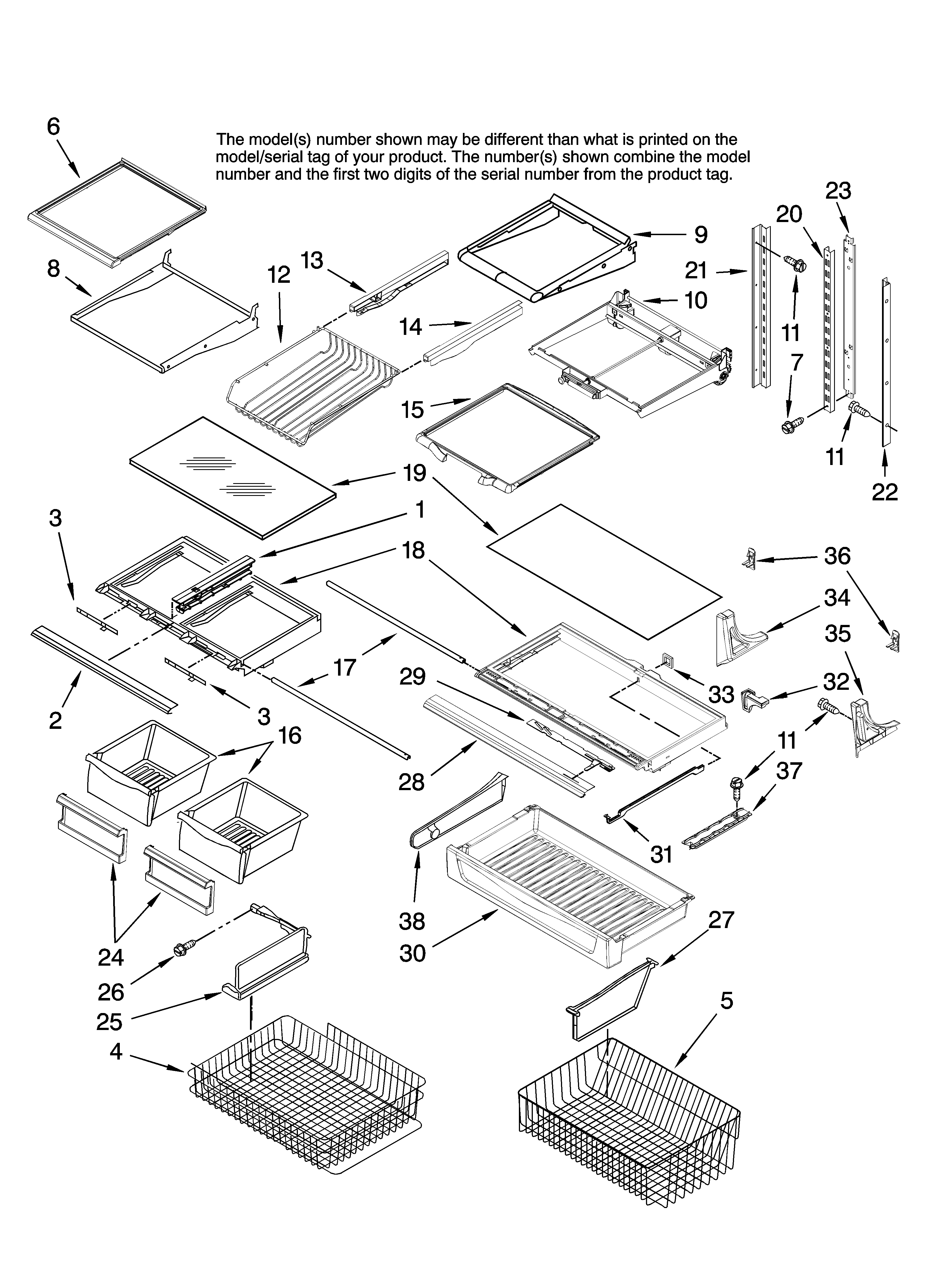 Shelf parts