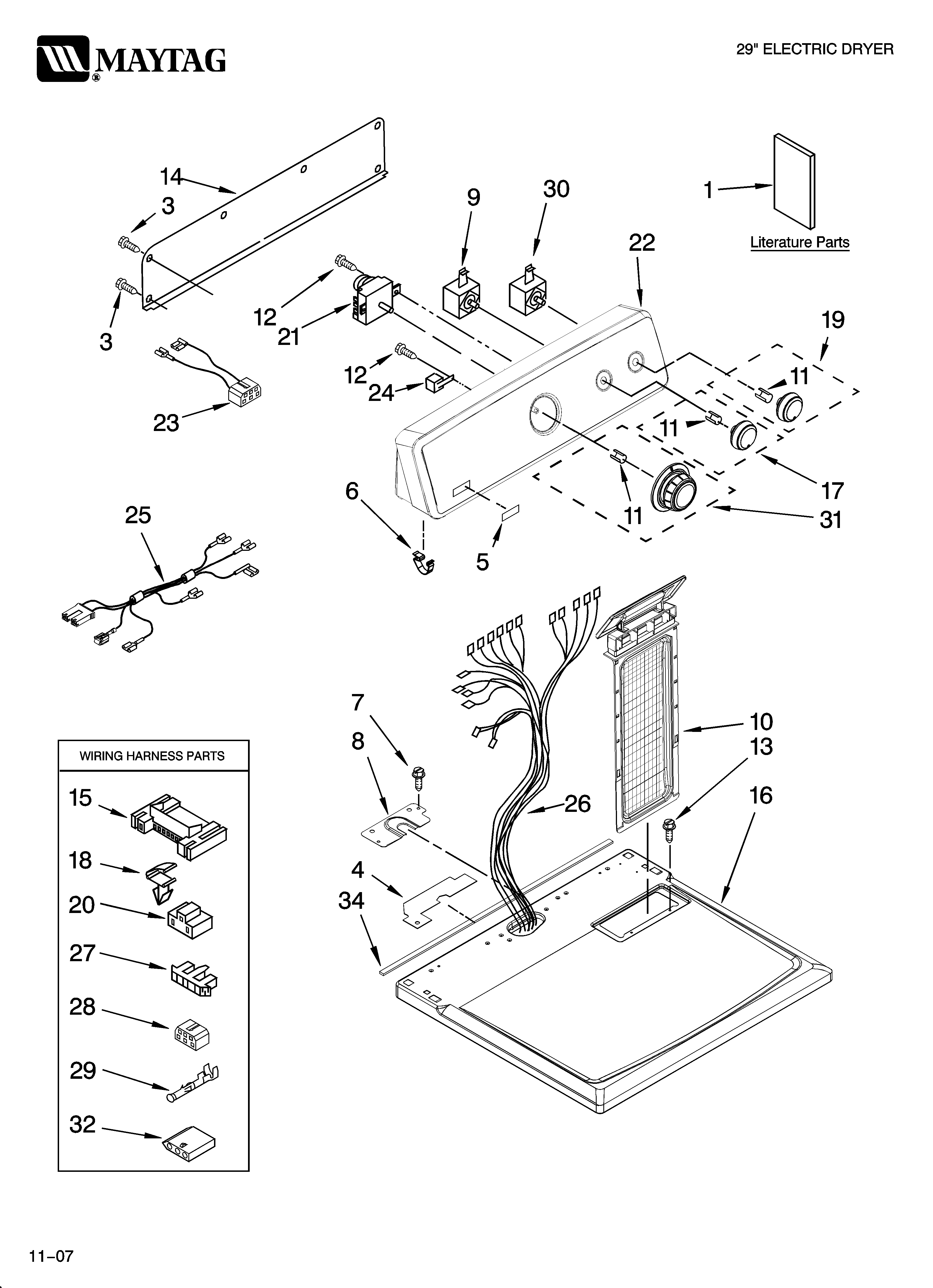 Top and console parts