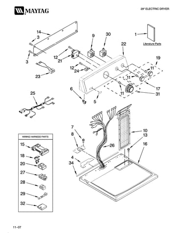 Top and console parts
