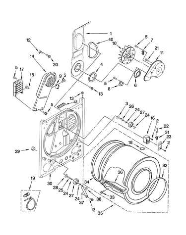 Bulkhead parts, optional parts (not included)