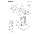 Maytag MED5621TQ0 top and console parts diagram