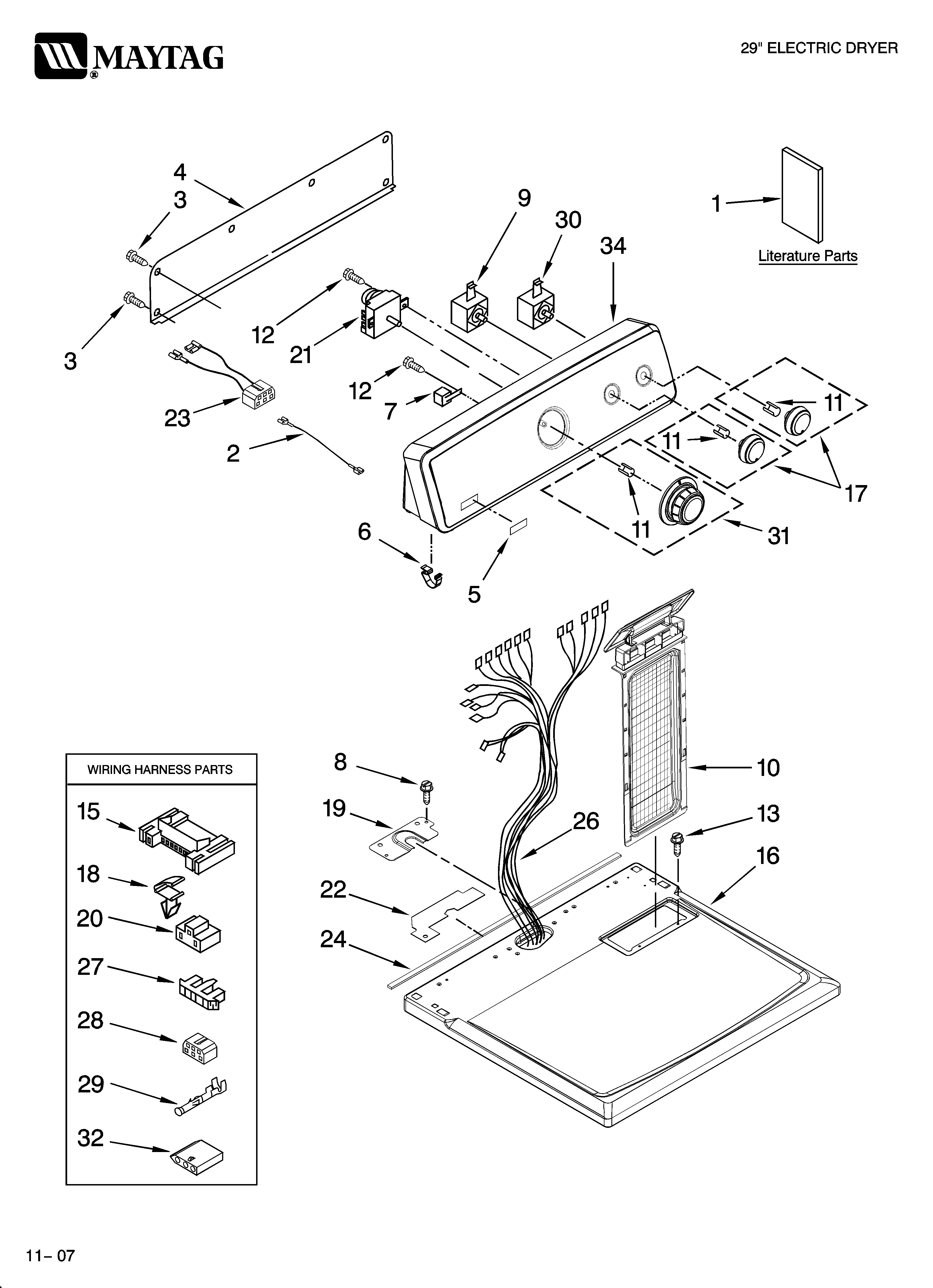 Top and console parts