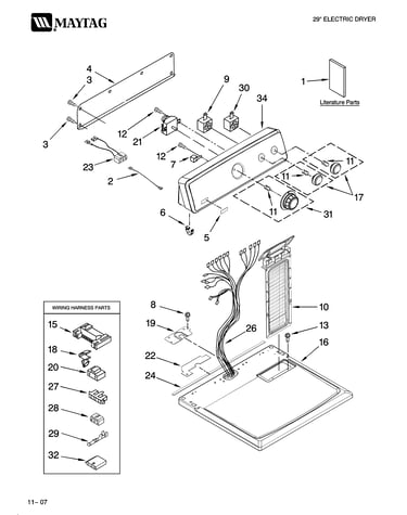 Top and console parts