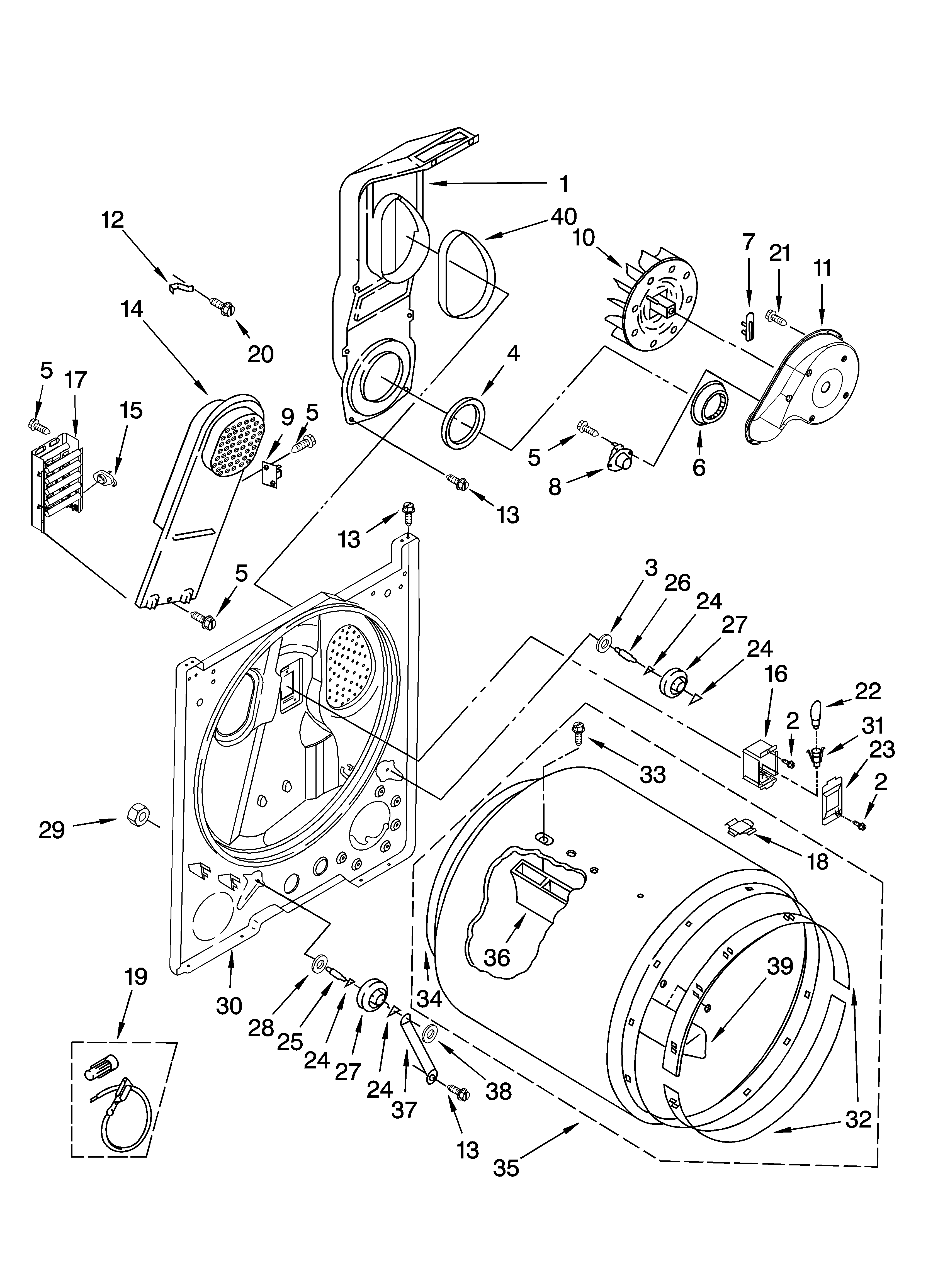 Bulkhead parts, optional parts (not included)