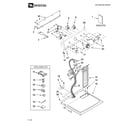 Maytag MED5720TQ0 top and console parts diagram