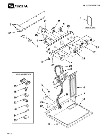 Top and console parts