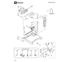 Maytag MED6600TQ0 top and console parts diagram