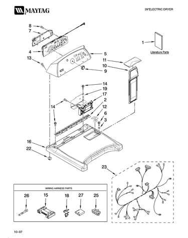 Top and console parts
