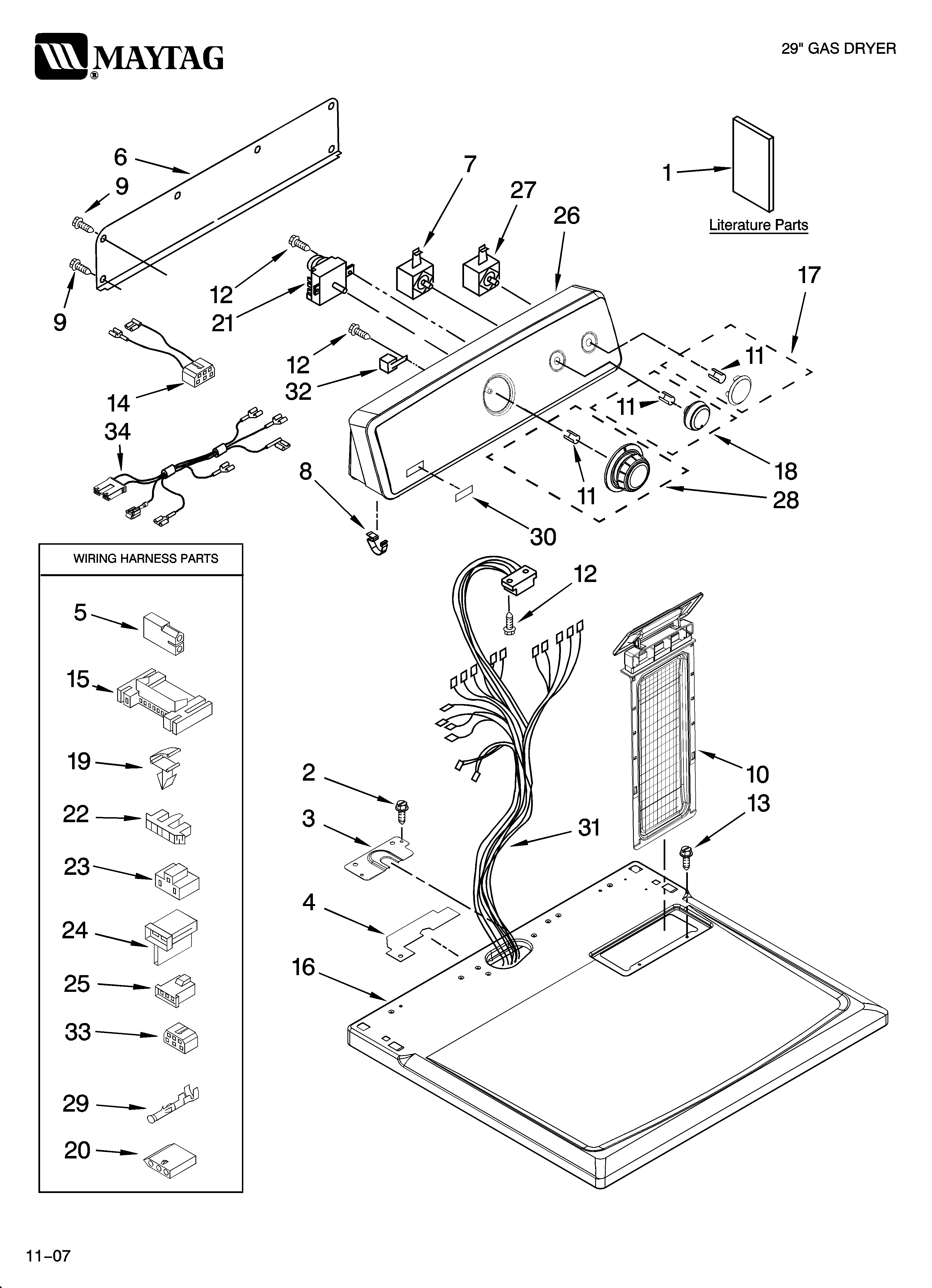 Top and console parts