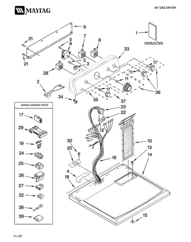 Top and console parts