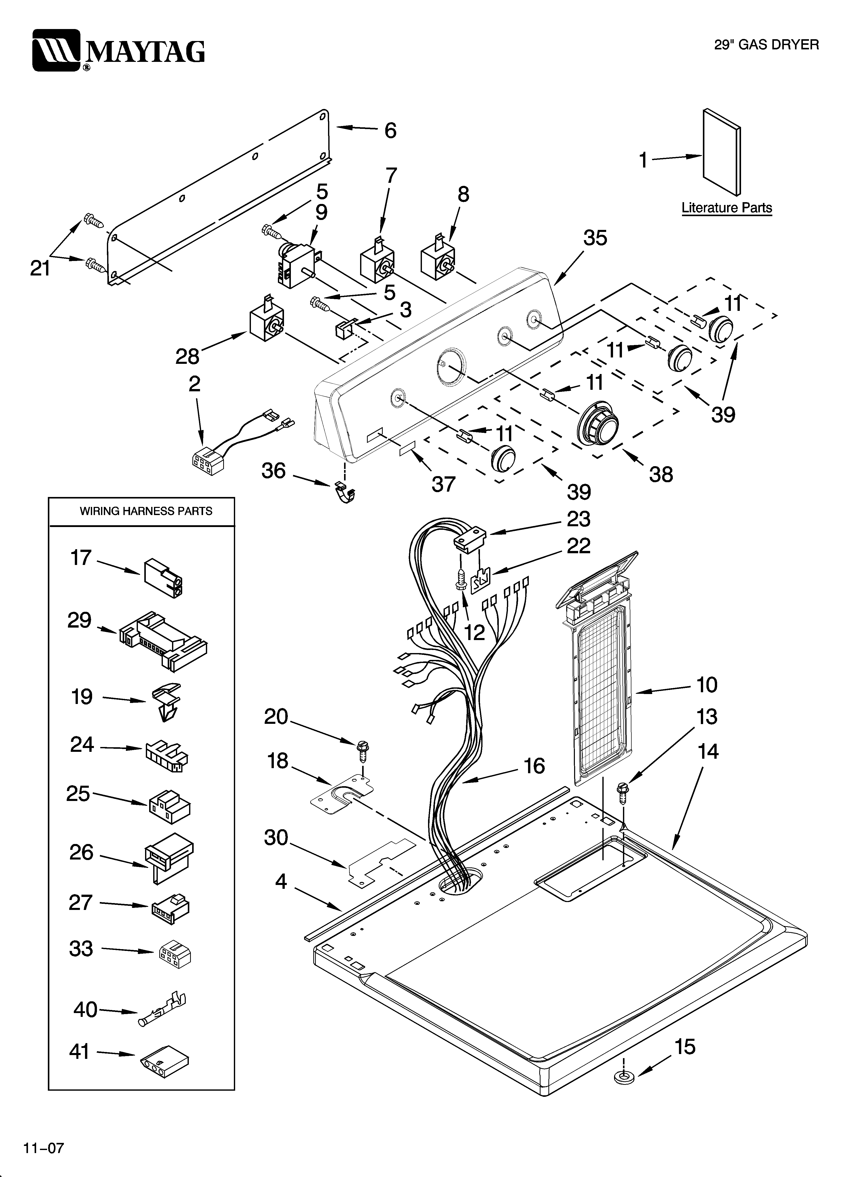 Top and console parts