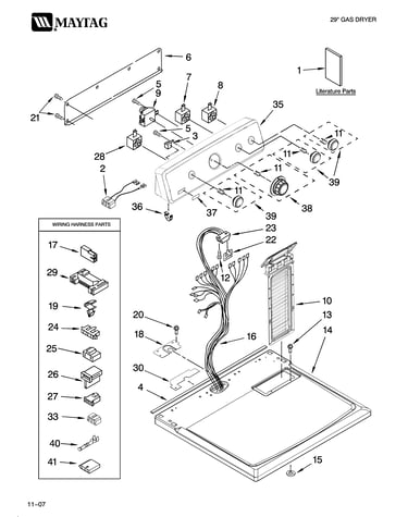 Top and console parts