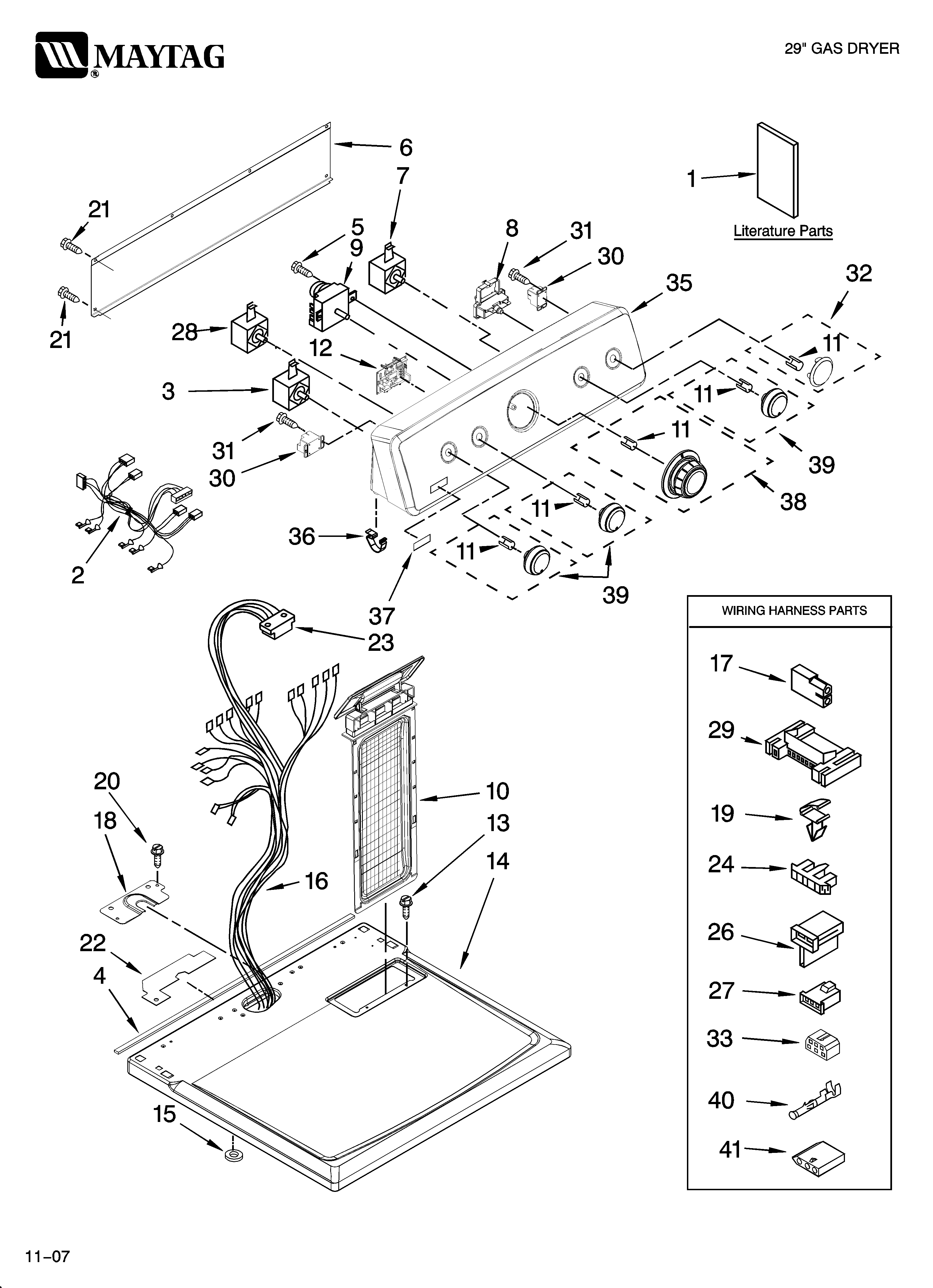 Top and console parts