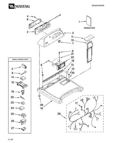 Top and console parts
