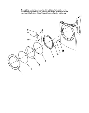 Door parts, optional parts (not included)