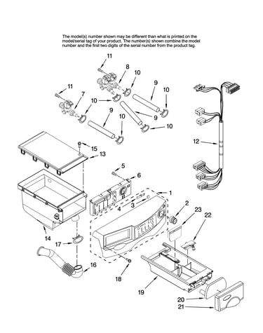 Console and dispenser parts