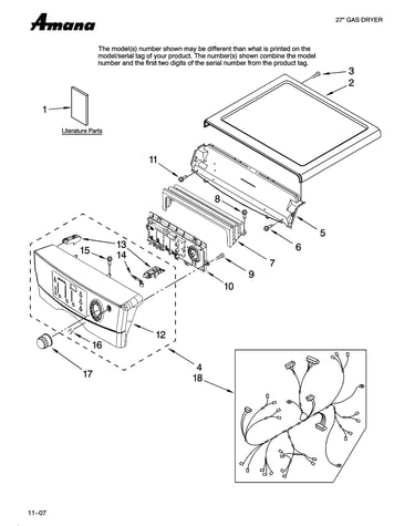 Top and console parts