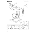 Maytag YMED6600TQ0 top and console parts diagram