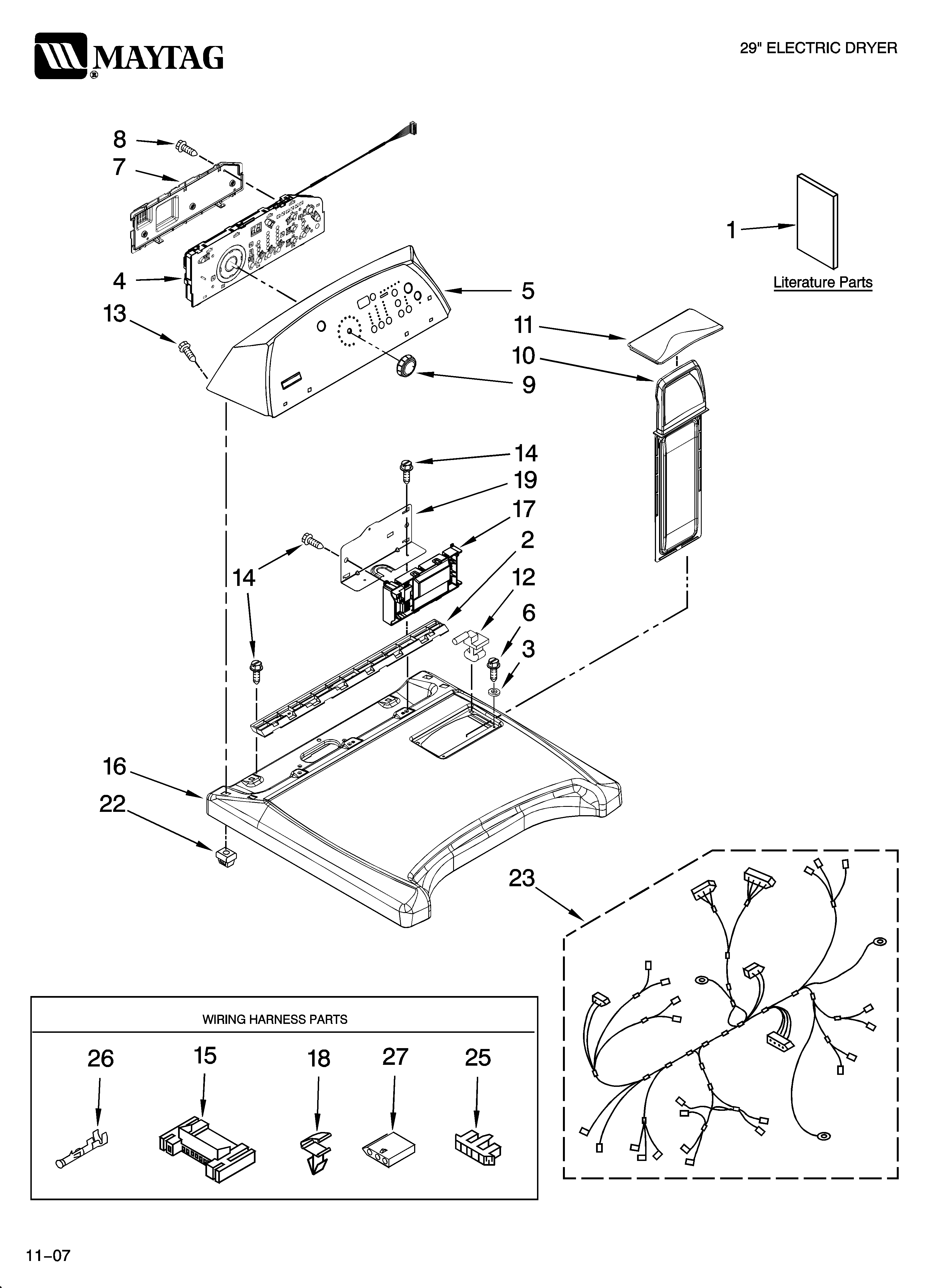 Top and console parts