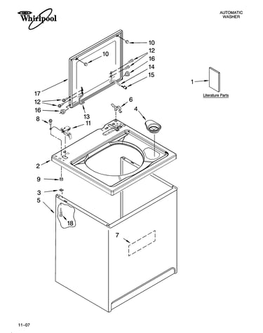 Top and cabinet parts
