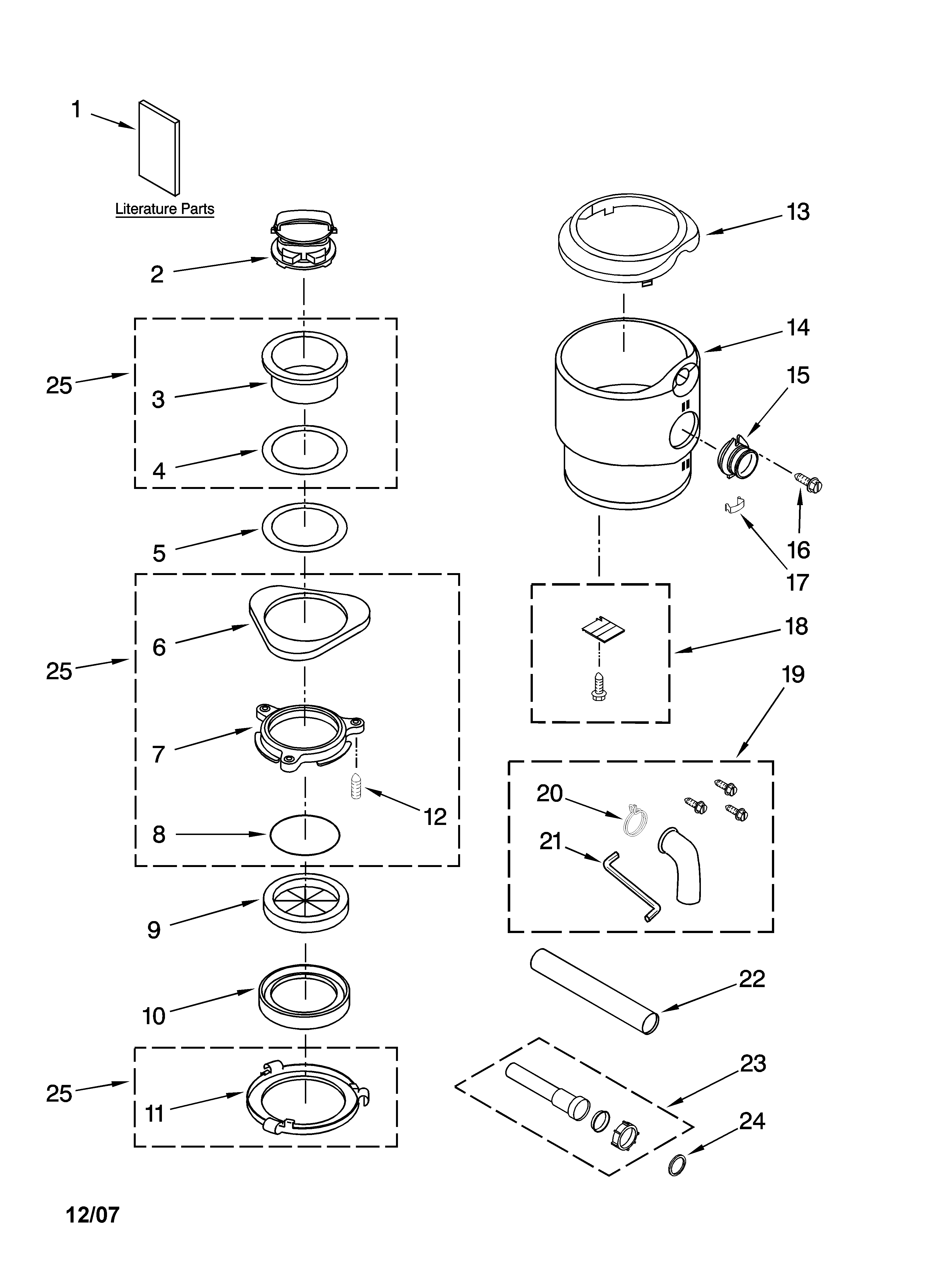 Housing and flange parts