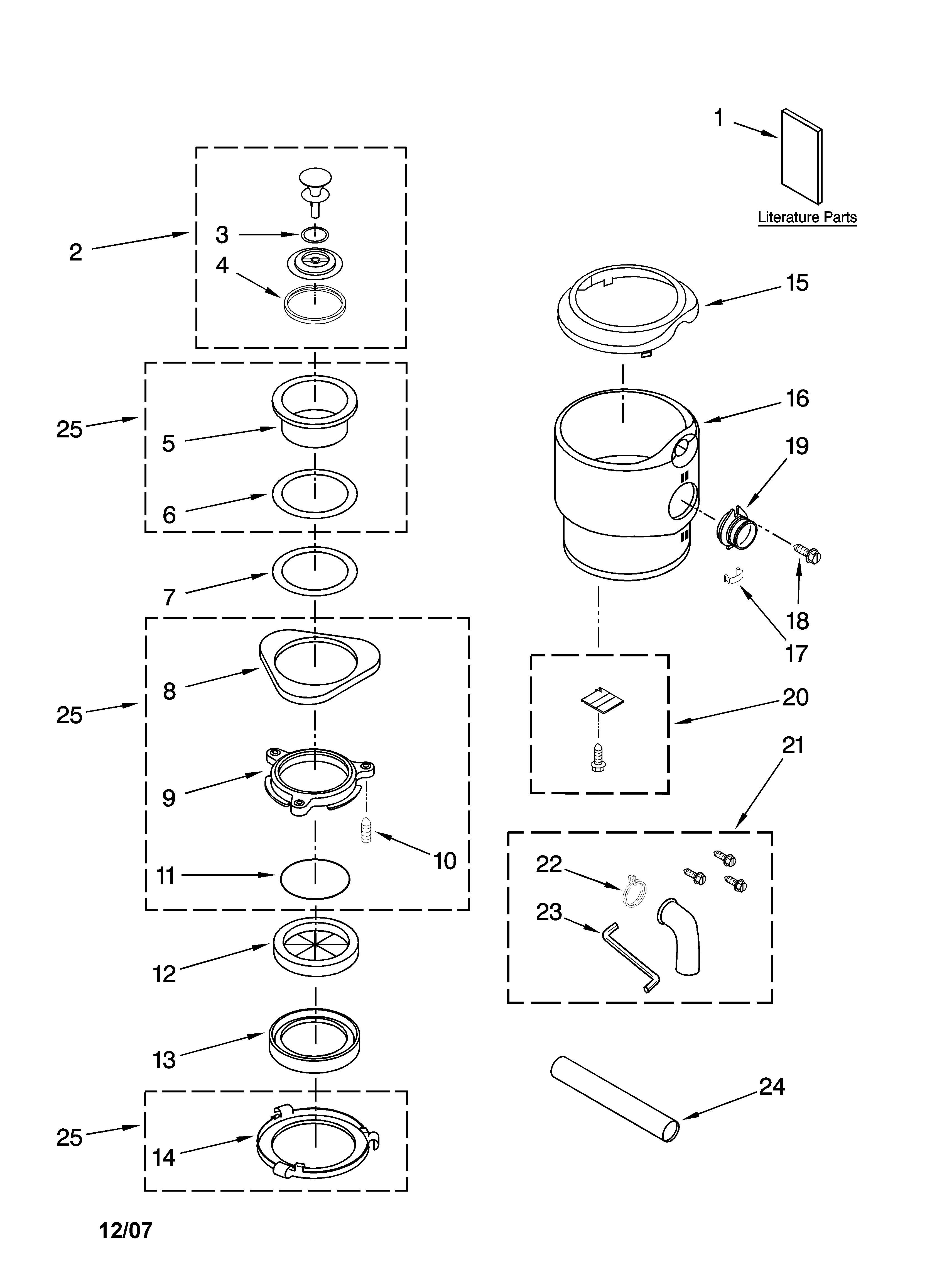 Housing and flange parts