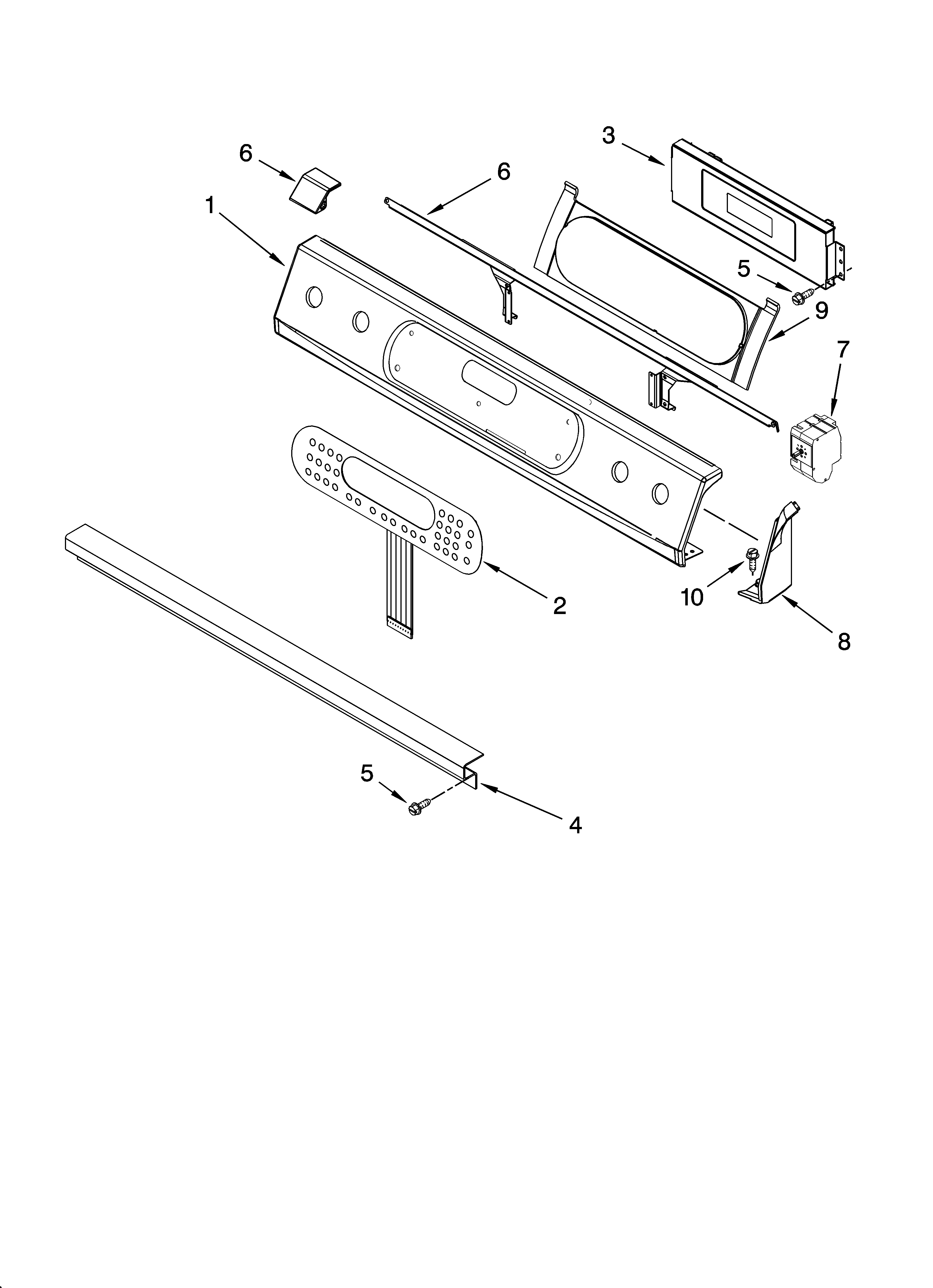 Control panel parts